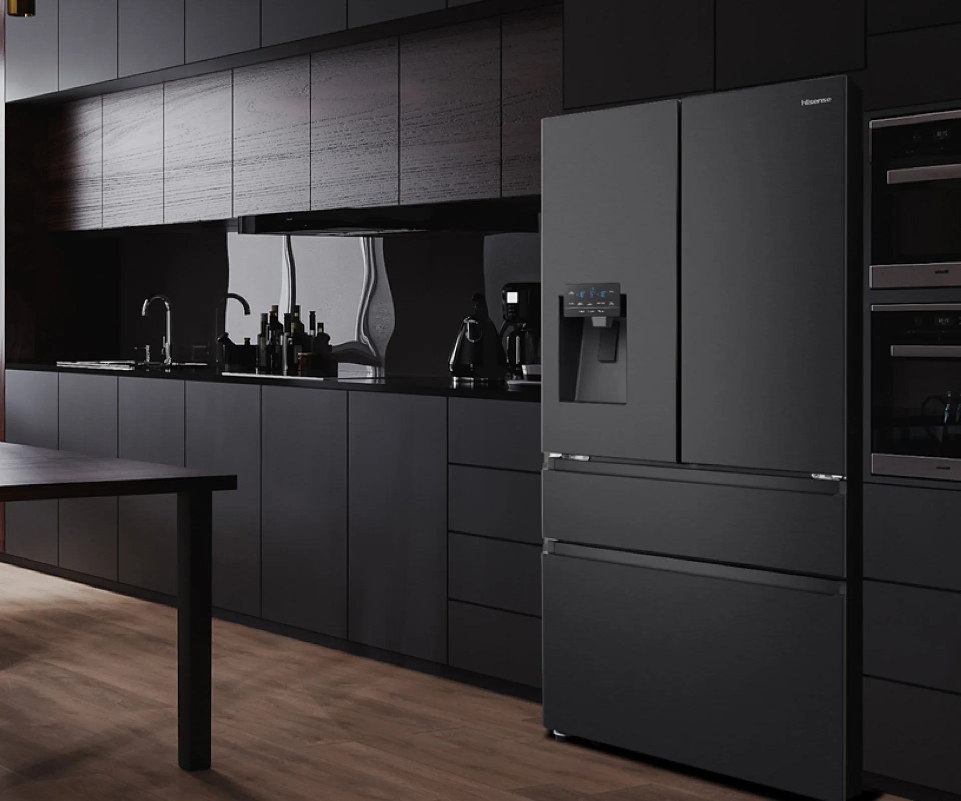 Hisense French Door PureFlat Black Steel 560L