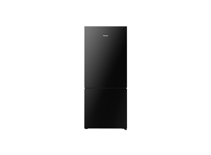 417L Bottom-Mount Fridge Black Steel