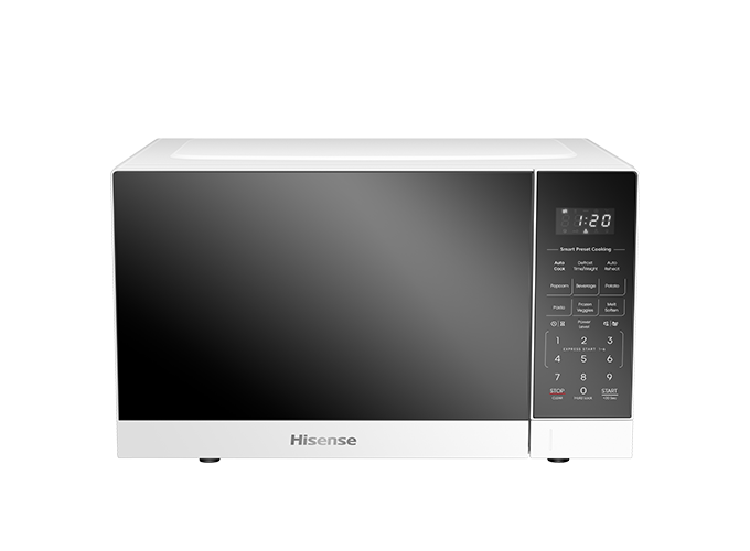 25L 900W White Microwave