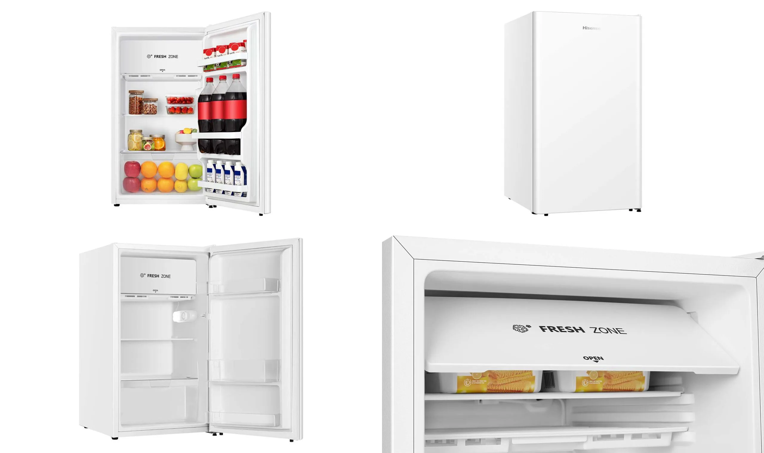 Hisense White 124L Bar Fridge