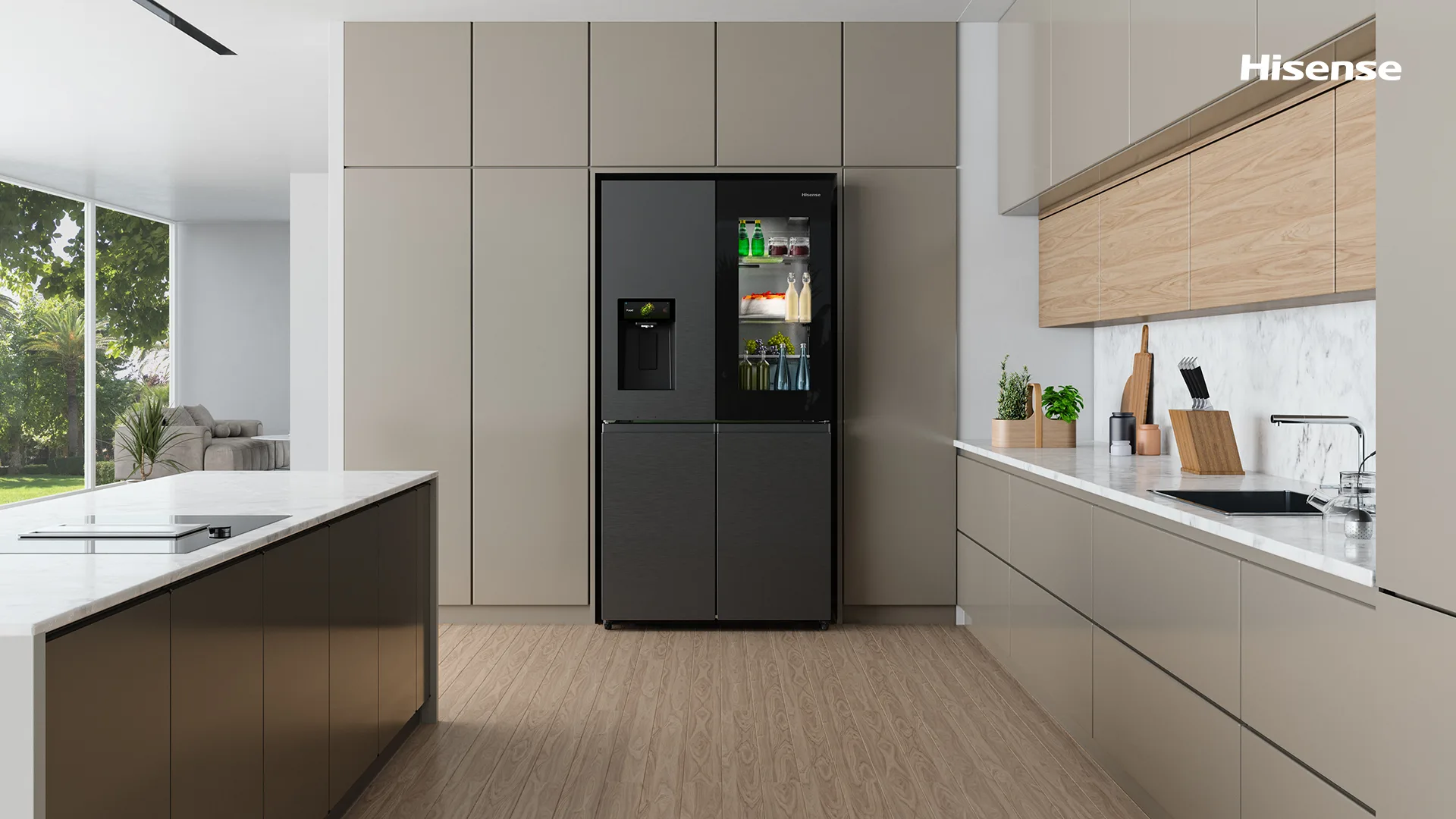 Hisense 615L PureView French Door Fridge