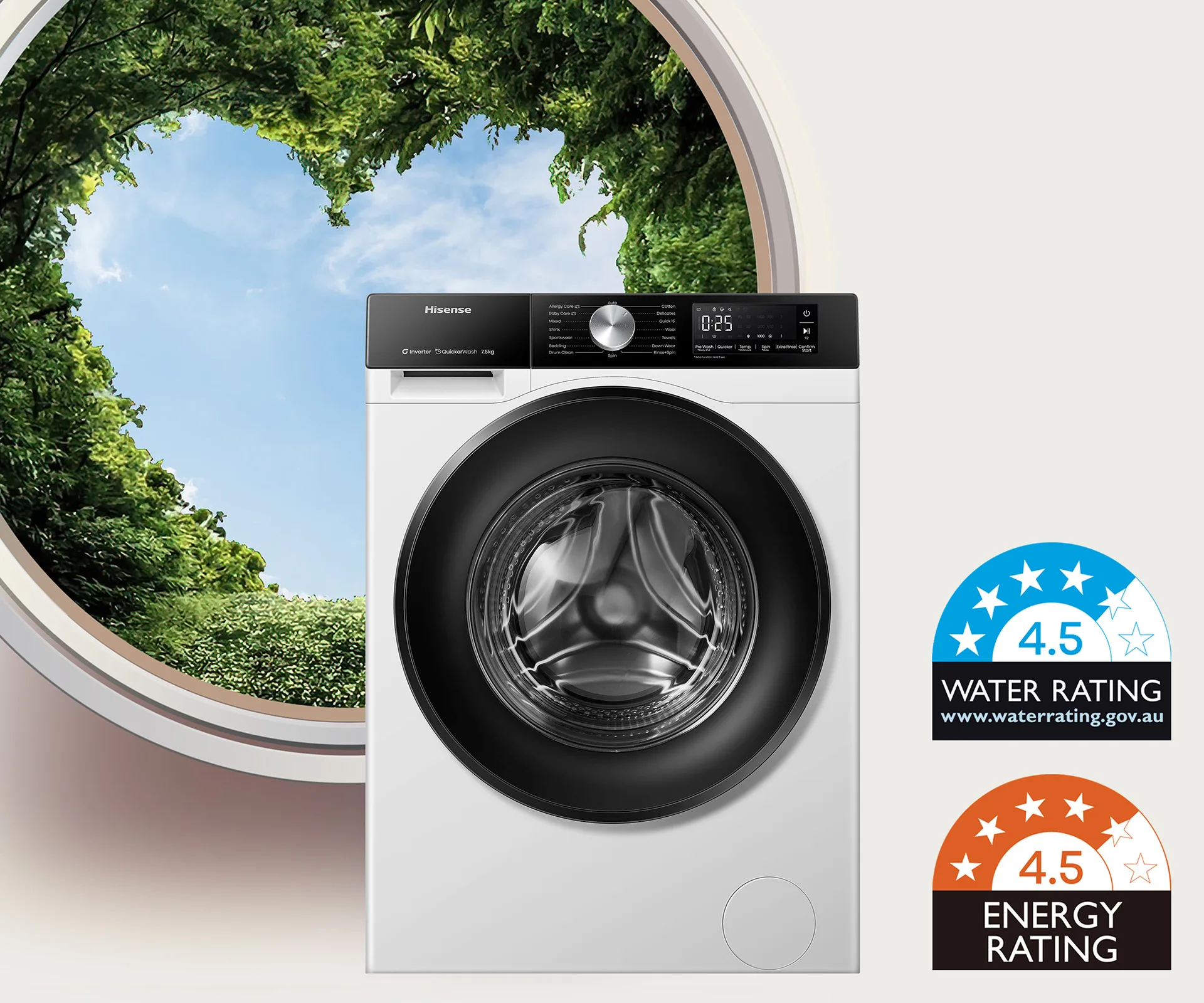 Hisense 7.5kg Front Load Washer - Series 3