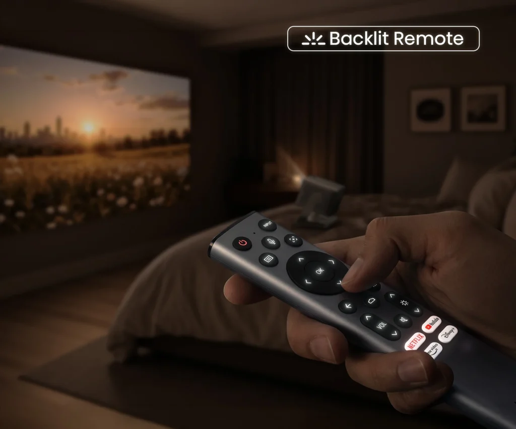 backlit remote